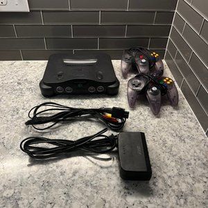Nintendo 64 Console With 2 Controllers Tested